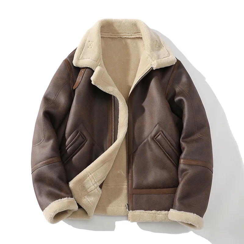 

Winter Men's Oversized Warm and Casual Loose Collar Cotton Jacket