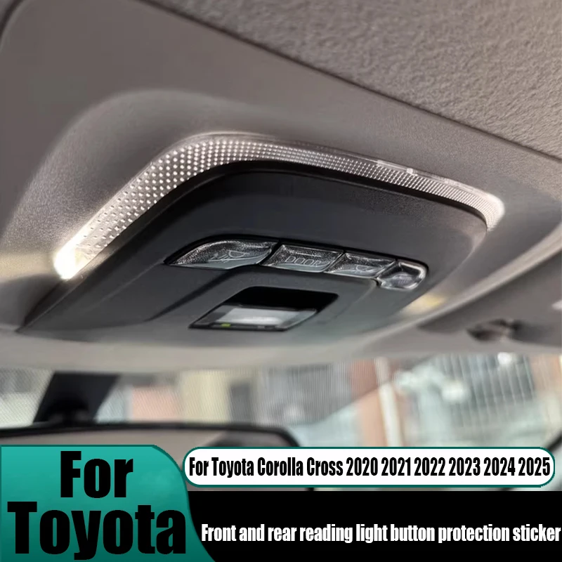 For Toyota Corolla Cross 2020 2021 2022 2023 2024 2025 reading light button decoration sticker interior modification accessories