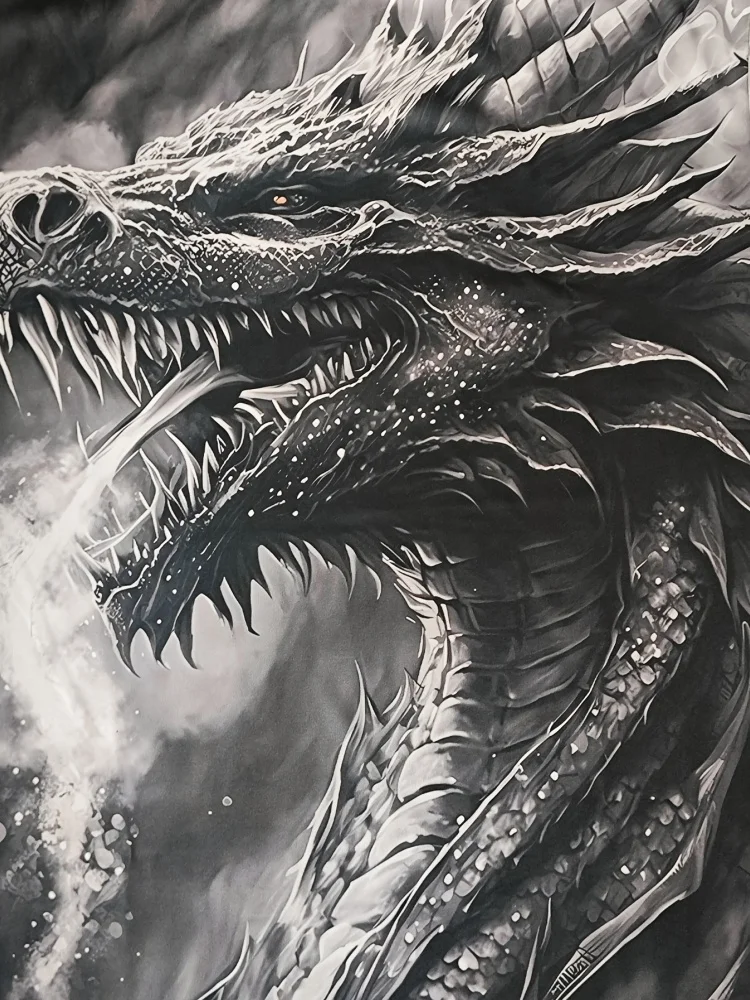 الرجال ثلاثية الأبعاد التنين تي شيرت مطبوع الصيف الشارع عادية طاقم الرقبة ملابس قصيرة الأكمام المحملة القمم موضة Harajuku المتضخم تي شيرت #6