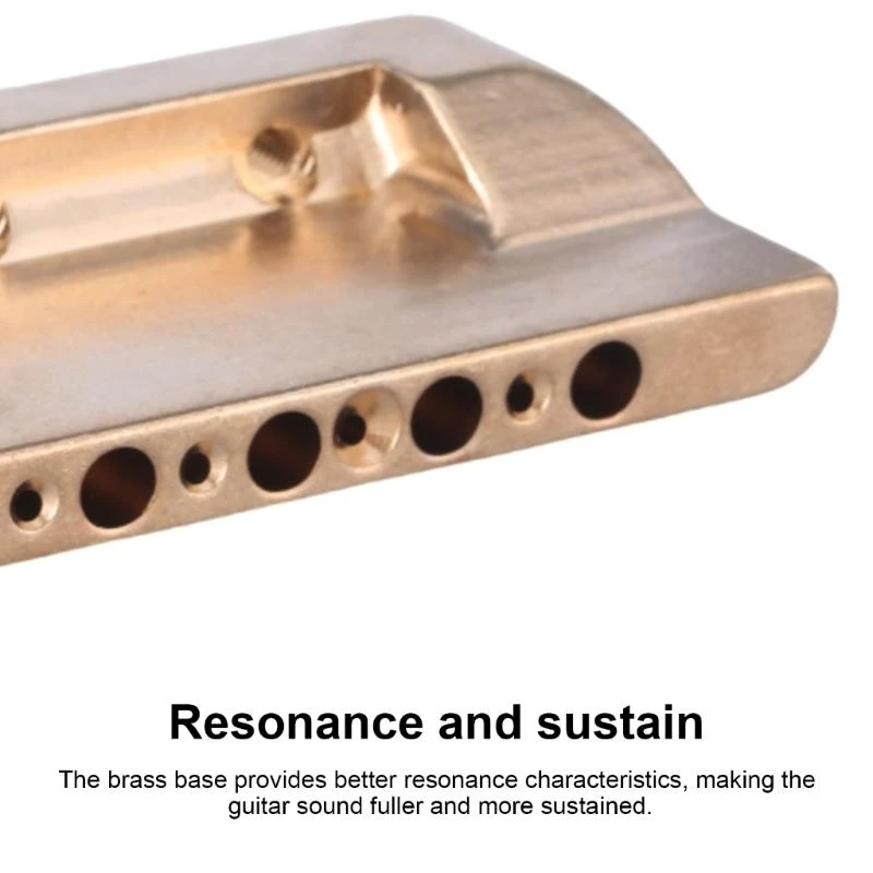 

Electric Guitar Bridge Block Replacement 6mm Holes Full Brass Tremolo Block