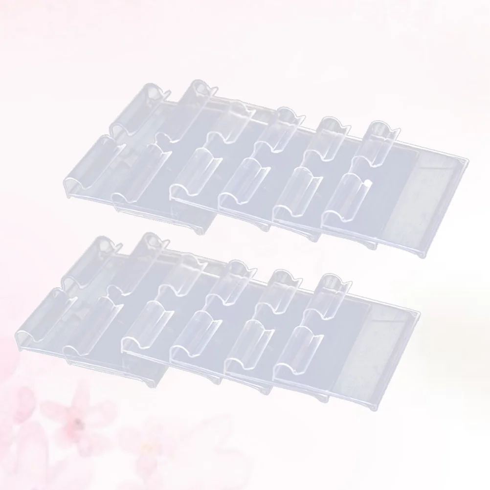 

50 PCS PVC Price Tags Easy to Use Retail Supermarket Label The Sign Shelf Clear Clip-on