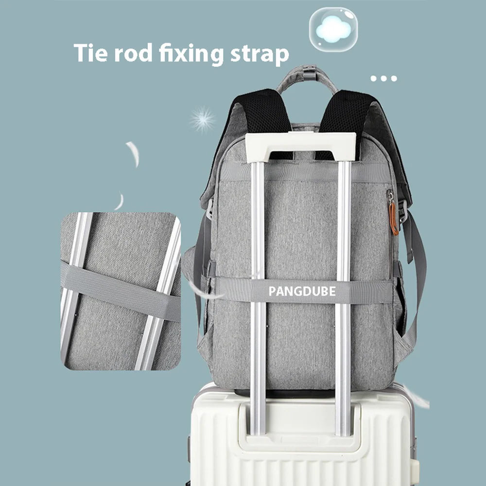 PANGDUBE 3pcs/set Large-capacity Daddy Bag Multifunctional Mommy Father Backpack Waterproof Maternity Bag for Baby Diaper Bag