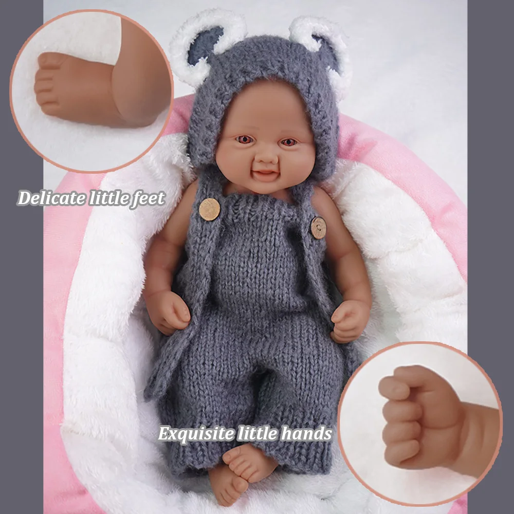 ✨    Levendige 17,3-inch Smiling Reborn Baby "- Stevige siliconen van medische kwaliteit • 2,4 kg surrealistisch gewicht • Realistische huidaanraking