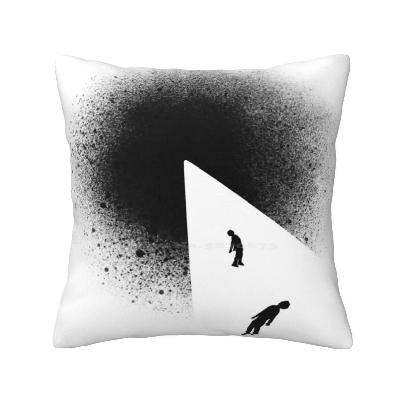 Abduction Home Sofa Car Waist Throw Pillowcase Graffiti Street Art Contemporany Original Spray