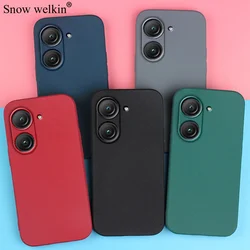 For ASUS Zenfone 9 9Z 8 7 Pro 6 6Z 5 Sand Matte Soft Silicon Full Protect Shockproof Case For Asus Zenfone 10 Phone Cases Cover