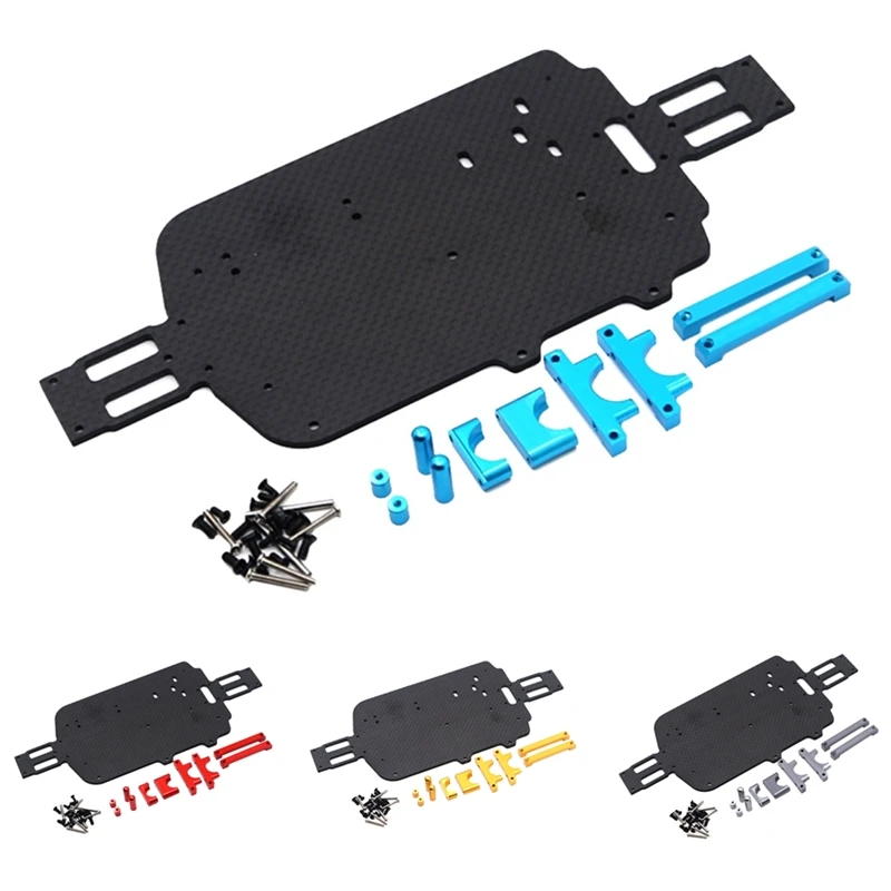 WLtoys 184011 A949 A959 A969 A979 K929 A959-B A979-B Carbon Fiber Chassis Kit 1/18 RC Car Upgrade Parts Accessories