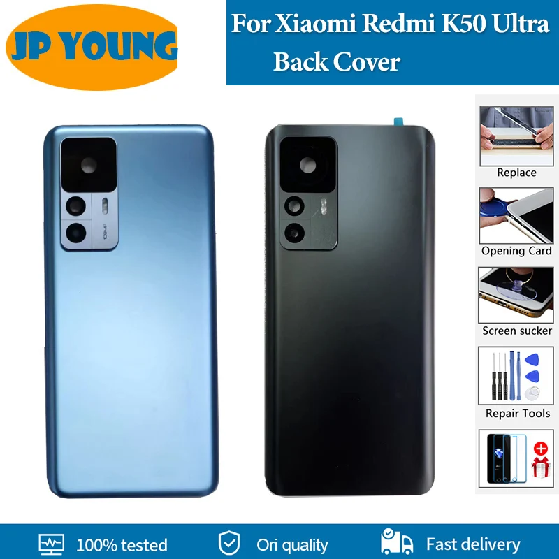 

AAA+ quality Back Cover For Xiaomi Redmi K50 Ultra K50Ultra Back Battery Cover 22081212C Rear Glass Door Housing Repalcement