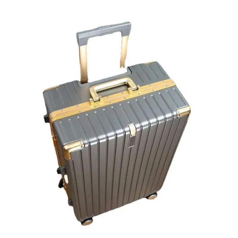 Alloy PC Rolling Luggage 20 22 24 26 28 inch Large Capacity Suitcase Small Password Box Sturdy and Durable Travel Trunk Suitcase