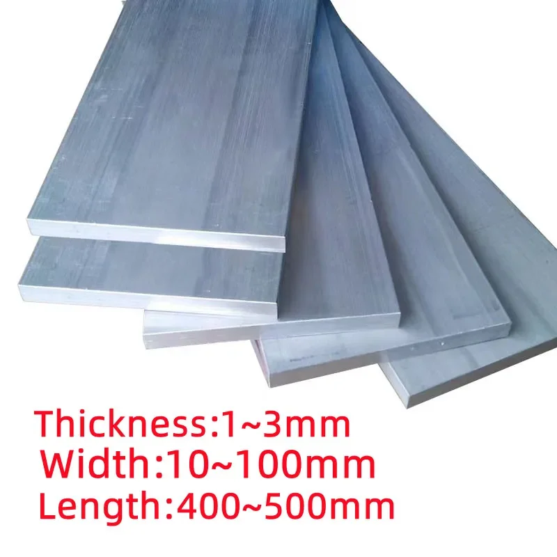 แผ่นอลูมิเนียมอัล6061แบบบางขนาด1/4นิ้ว/2/3มม. แผ่นอะลูมิเนียมแผ่นบางสำหรับงานประดิษฐ์ทำด้วยตัวเองวัสดุแบบจำลองสำหรับพิมพ์3D