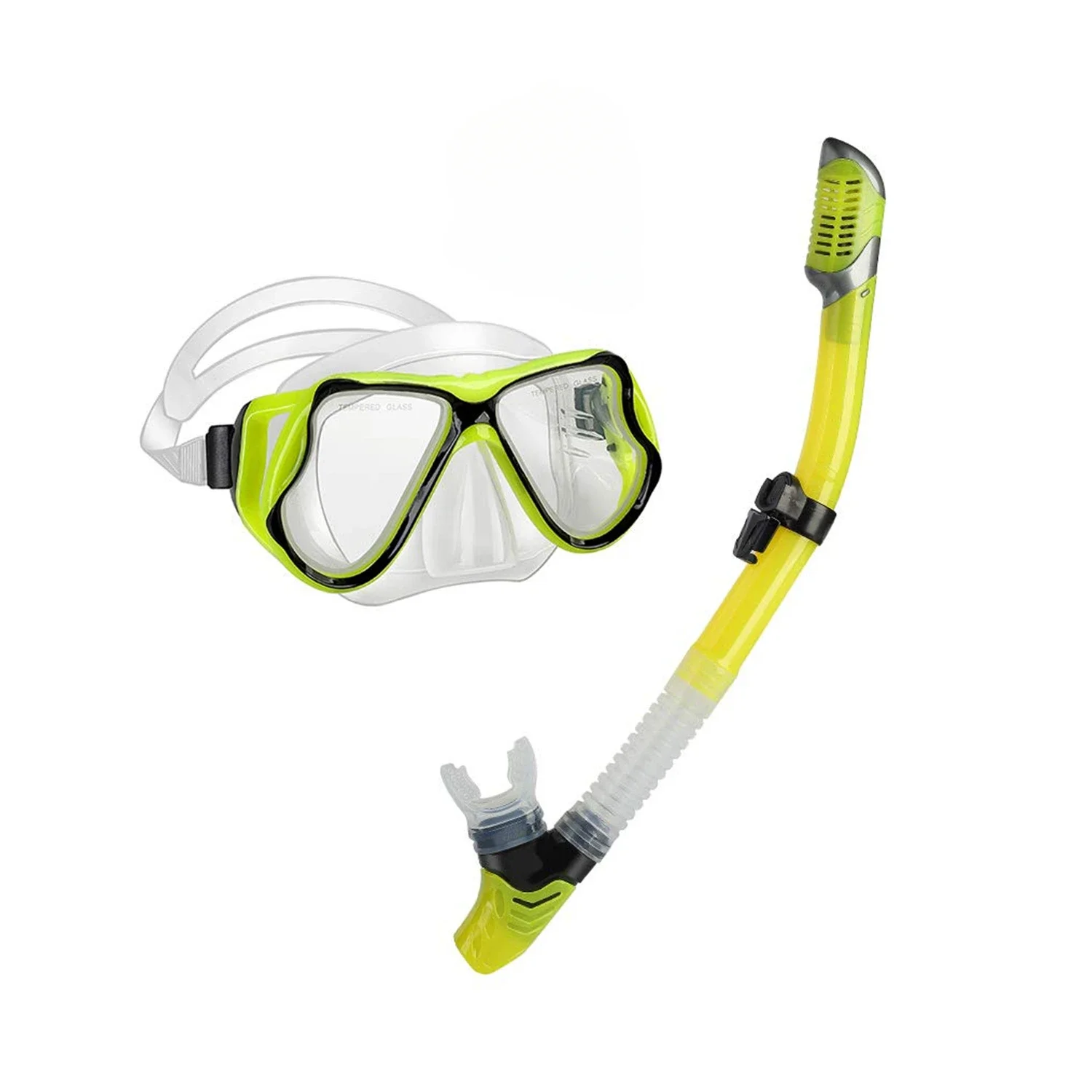 

Snorkeling Sanbao Snorkeling set Diving goggles set Tempered glass diving goggles Full dry breathing tube set