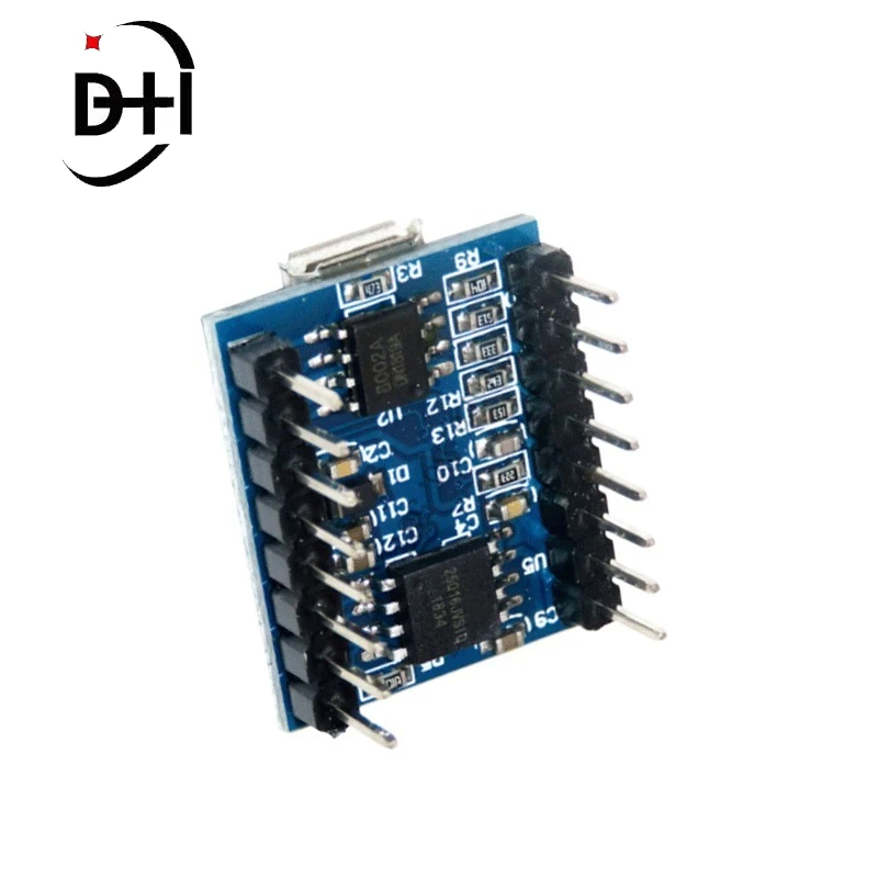 JQ6500 16Mbit Voice Sound Board Module USB DIP16 TTL UART MP3 Breakout Replace One to 5 Way MP3 Voice 3.2-5V 20mA