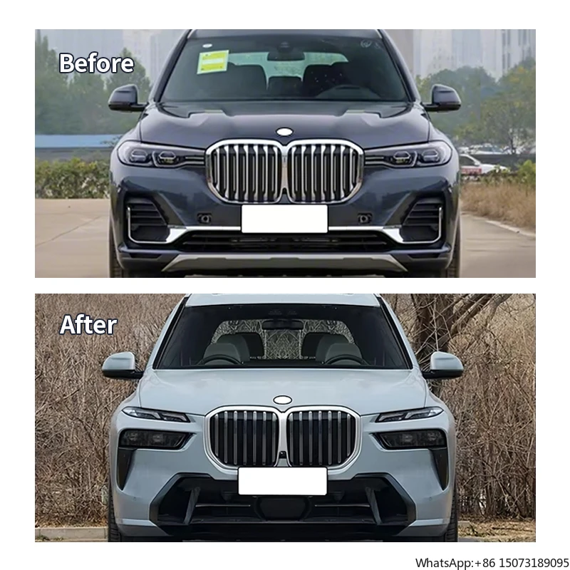 

Tegarry X7M M-TECH 2022+ Style Full Set PP Material Bodykit Grille Head/Tail Lamps Bumper Upgrade Kit for X5 G05 2019-2021