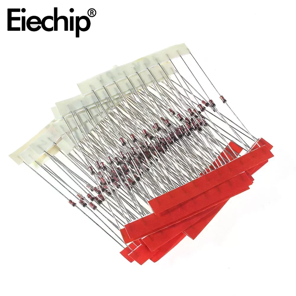 100-270PCS 1/2W Diode Assortment Pack Zener Diode Voltage Regulator Diode Kit 3.3V~30V, 10V~30V, 2.4V~33V,2.4V-9.1V