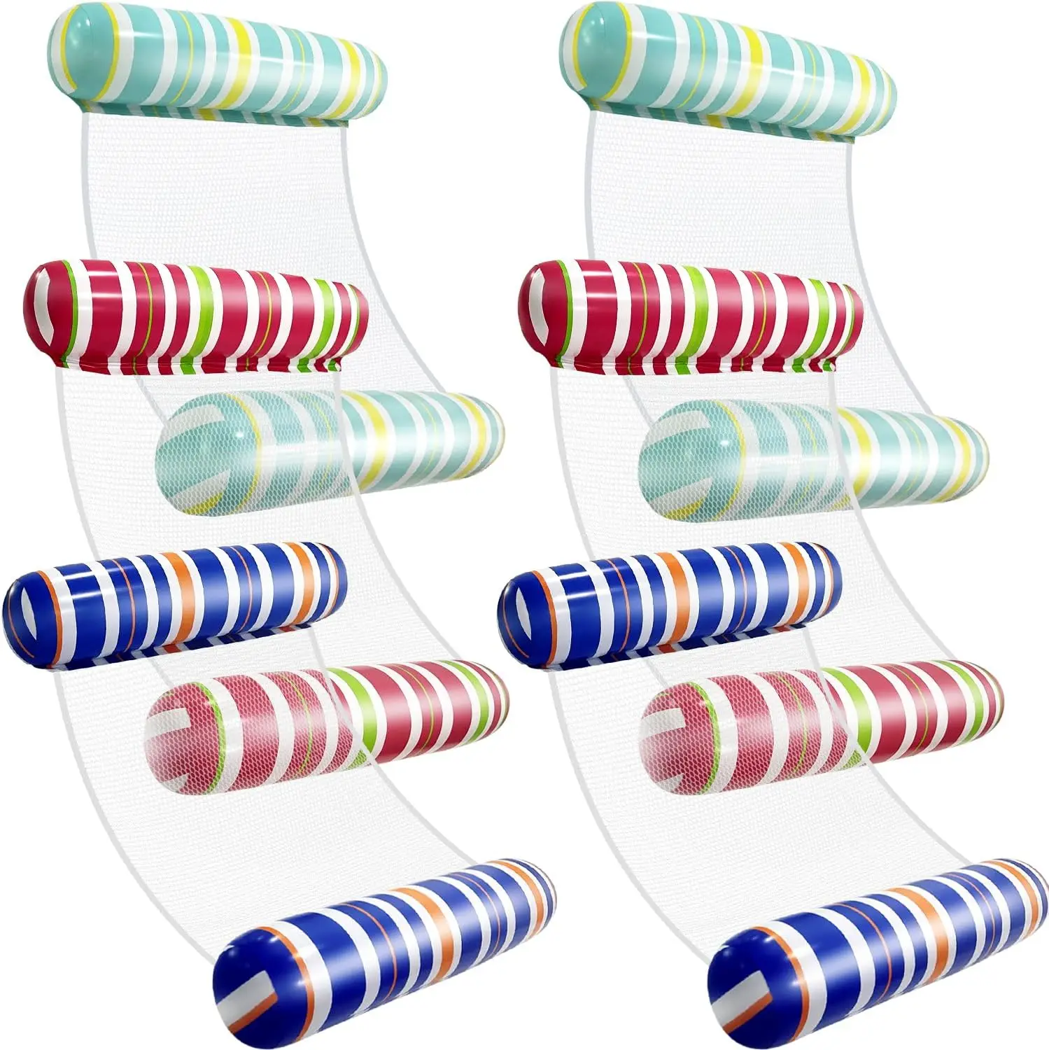 

Pool Floaties for Adults - Inflatable Pool Float, Portable Water Hammock, Vacation Must-Haves for Beach, Travel, and Summe