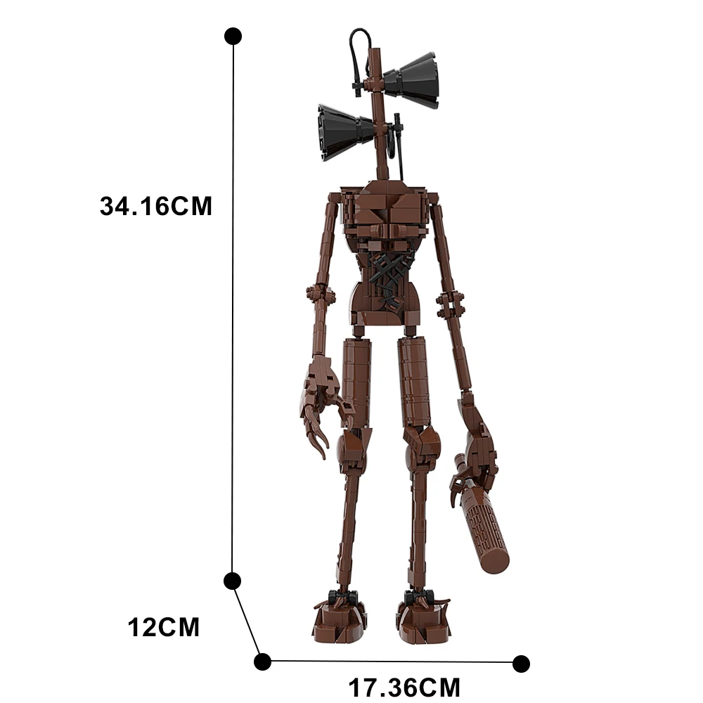 Modelo de montagem de blocos de construção de monstro mecânico clássico Cena de jogo de terror clássico Robô mecânico Brinquedo presente para menino