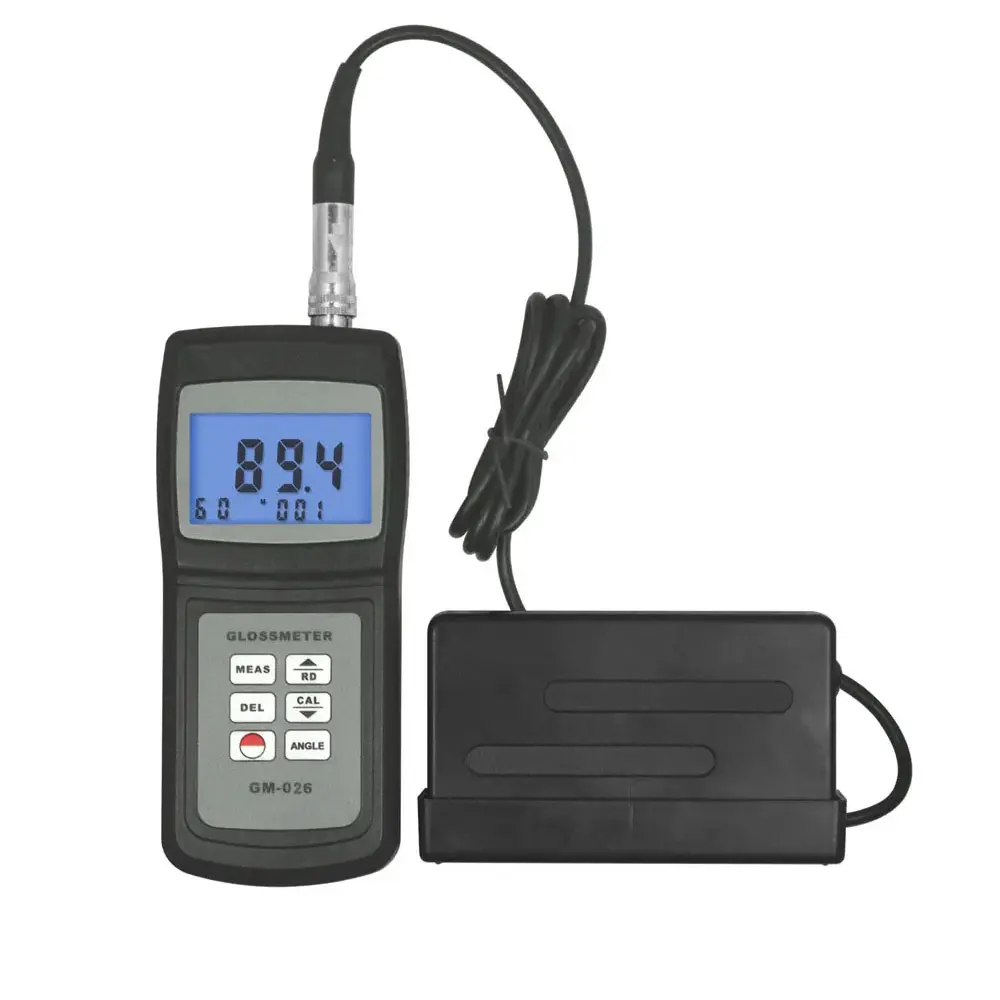 

Digital Glossmeter 20/60 Degrees Measuring Angle 0.1-200 GU GM-026 Paint tester Paper Marble Save 254 groups of data