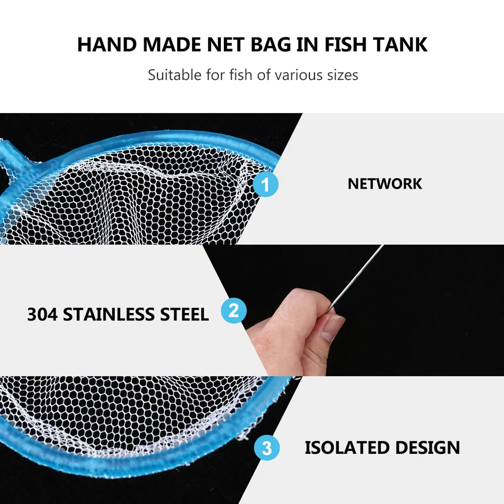 

20 pcs Net Aquarium Accessories Fish Tank Cleaning Tool Strong Net For Fish Shrimp Residue Removal Thickened Widened