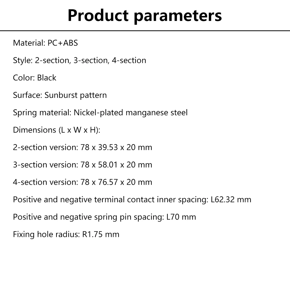

2 /3 /4 18650 Battery Box DIY Power Bank Cases For 18650 Battery Holder Case Suitable For 18650 Flat Battery Pcb