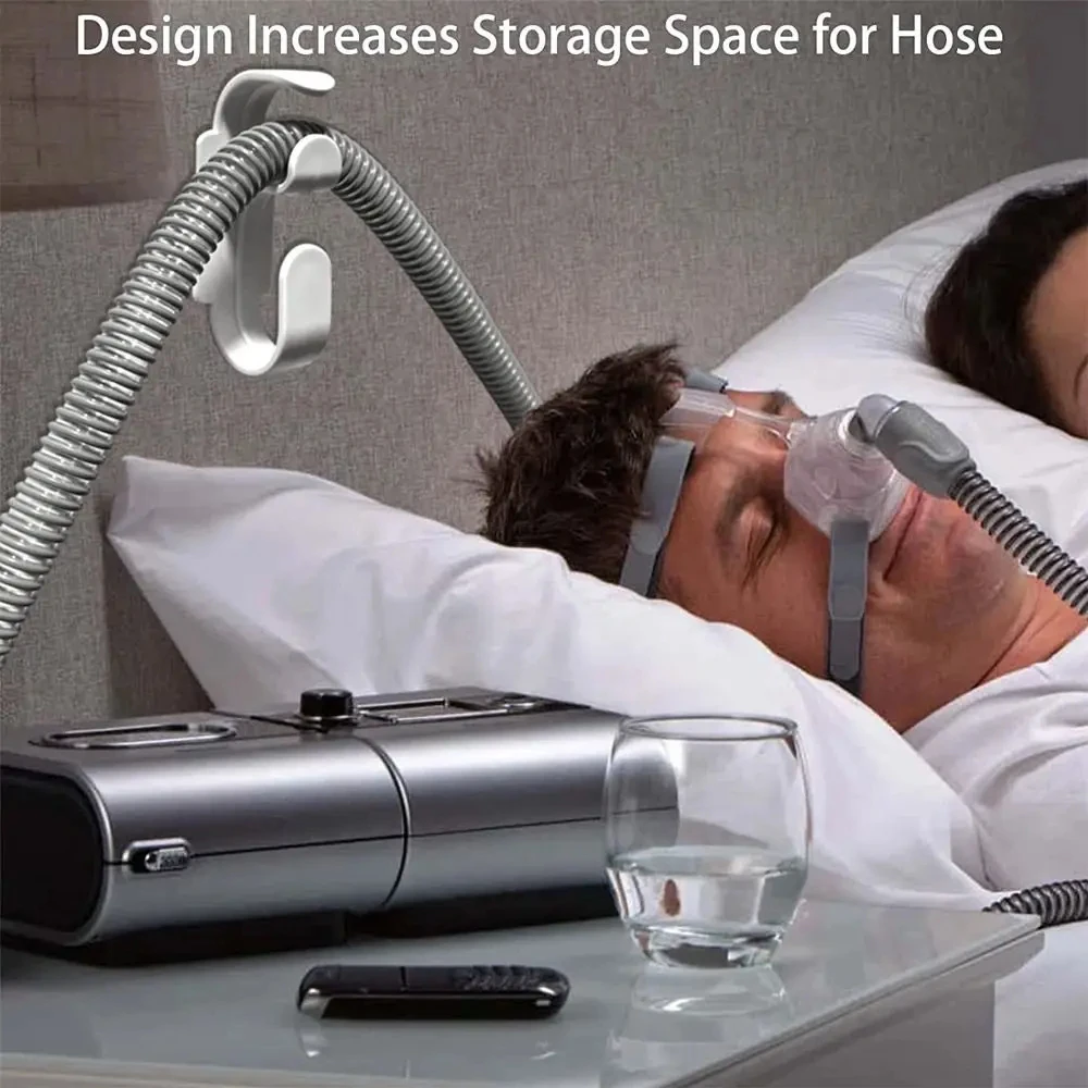CPAP Hose Hanger with Anti-Unhook Feature CPAP Mask Hook & Tubing Holder CPAP Hose Organizer Avoid Hose Tangle for Sleep Better - view 4