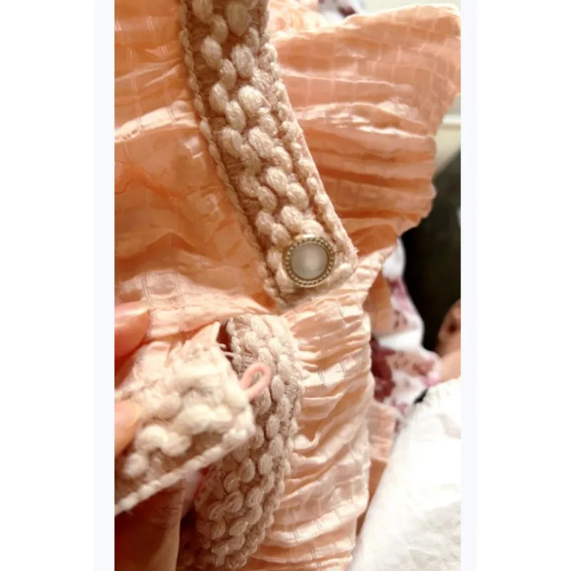 فستان فرنسي لربيع وصيف 2025 ذو مظهر جيد للغاية فستان نسائي طويل بدون أكمام بنصف موري قسم اللحوم #6