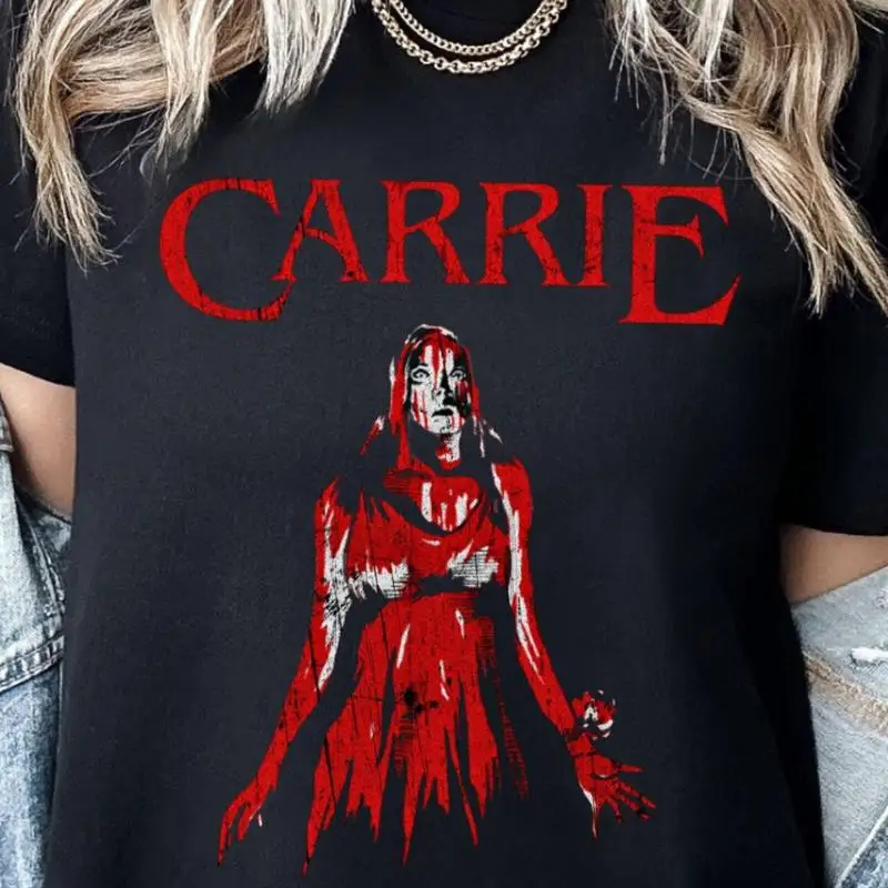 Carrie Horror Movie T Shirt Vintage Aesthetic Stephen K