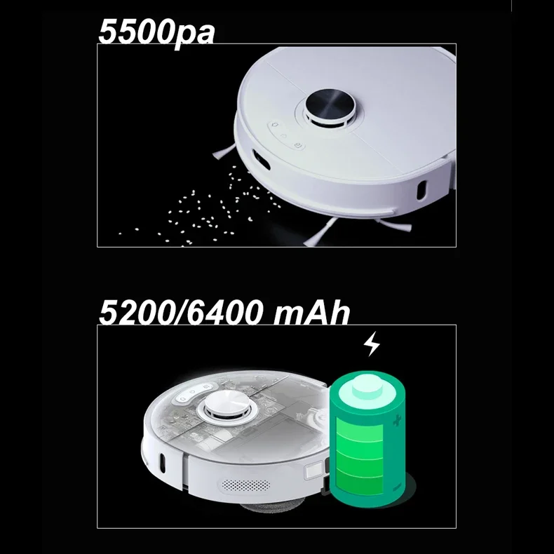 Automatic Mop Robot Vacuum Cleaner with Self-Emptying Dustbin Removable Cleaning Disc Robotic Vacuum Cleaner with Mopping