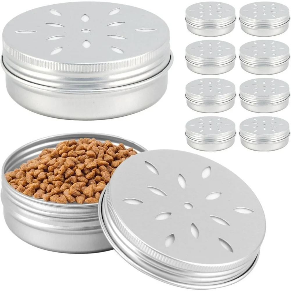For Dog Olfactory Training Box Set 10pcs Aluminum Construction 6.8x6.8x2.6cm For Structured Scent Recognition Practice