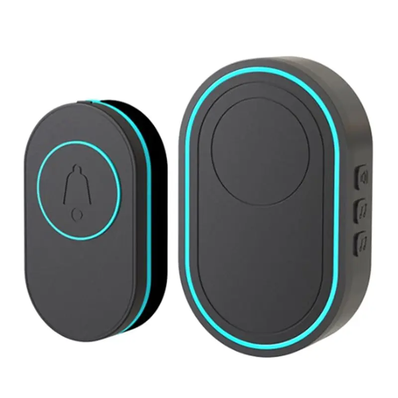 [LXYA68Z!] Emergency Button Smart Door Bell Chime Intelligent Wireless Home Welcome Doorbell Waterproof EU Plug