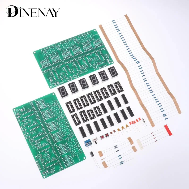 DIY Alarm Clock Soldering Practice Kit 6 Digits DIY Clock Kit Auto Display Time For Students And Diyers