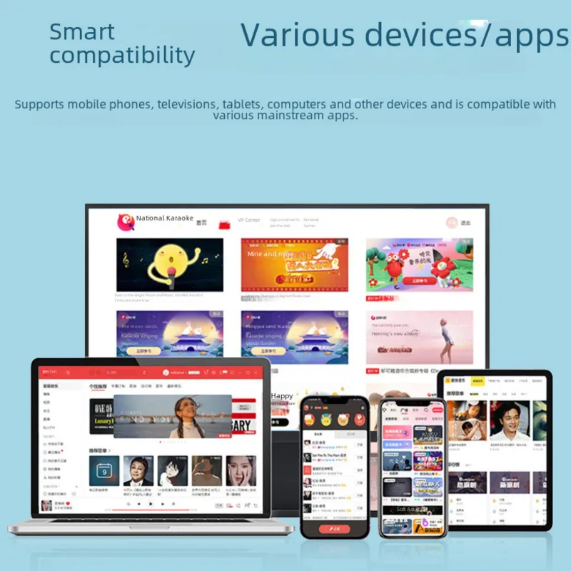 Altoparlante Bluetooth portatile con Karaoke multifunzionale e microfono Altoparlante audio Bluetooth integrato Riduzione del rumore DSP