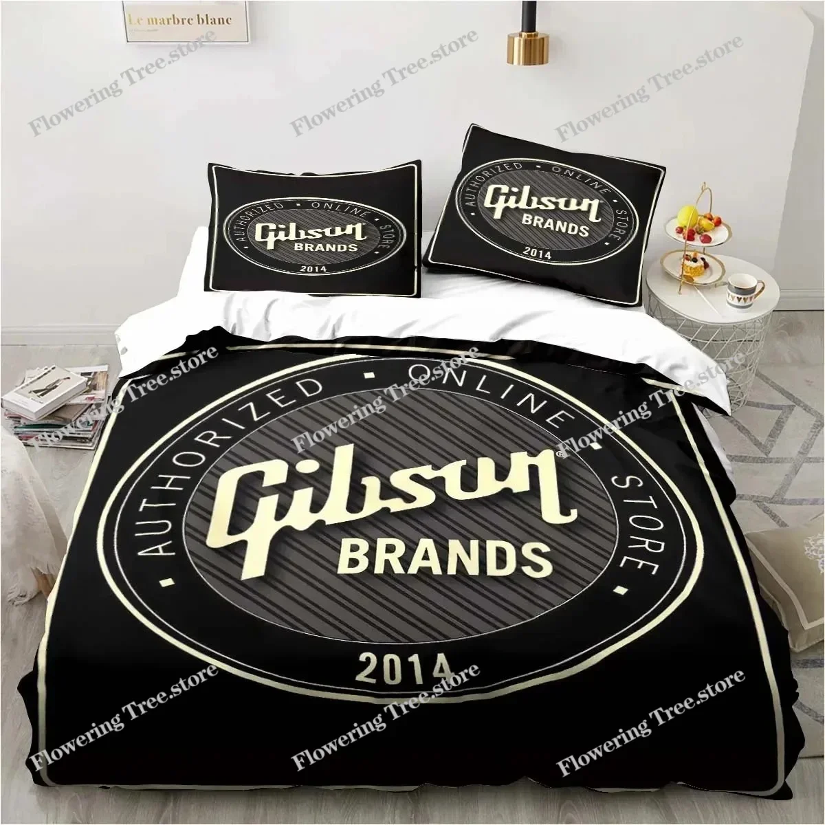 

Comforter Fender Bedding Music Twin Bedding Guitar Set Set Bed Duvet Cover Double King Cover Home Textile