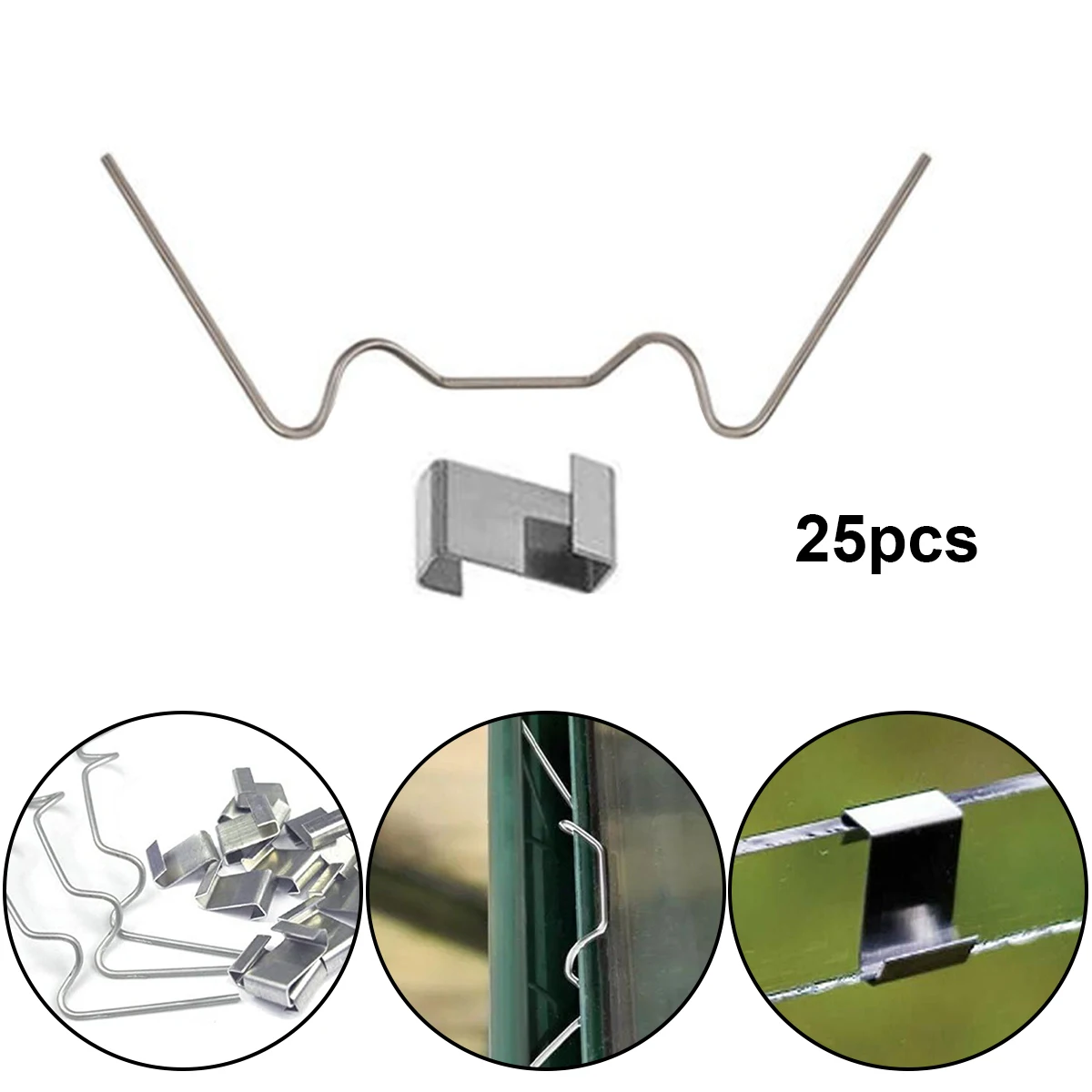 25 Pieces Stainless Steel Greenhouse Glazing Clips W/Z Glass Clips For Greenhouse Spares Garden Greenhouse Supplies