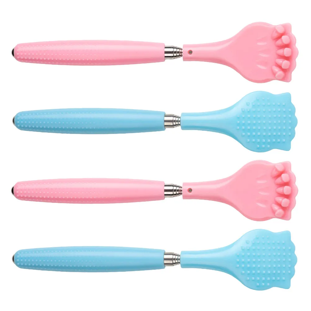 

4Pcs Portable Extendable Back Scratcher Claw Design Telescopic Itch Relief Tool for Adults Self Massage Stick Comfortable