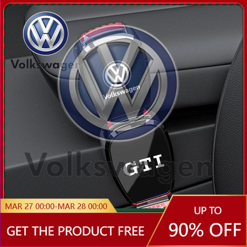 

Эмблемы для автомобилей VW Volkswagen, наклейки на автомобиль, удлинитель пряжки ремня безопасности, аксессуары для салона для VW GTI, Scirocco, Polo, T5, Passat
