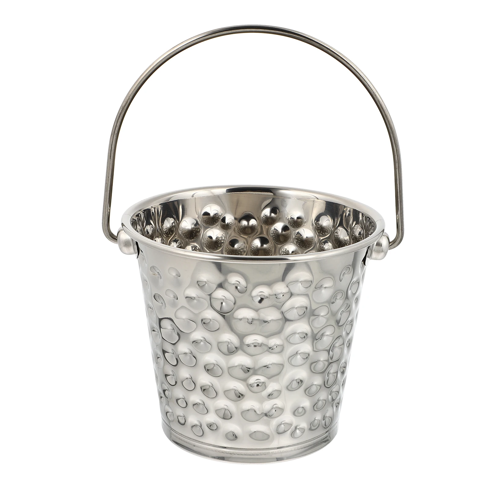 

Stainless Steel Ice Bucket Hammer Point Buckets Enlarged Capacity Firm H Suitable Hotel Bar KTV Party Storage