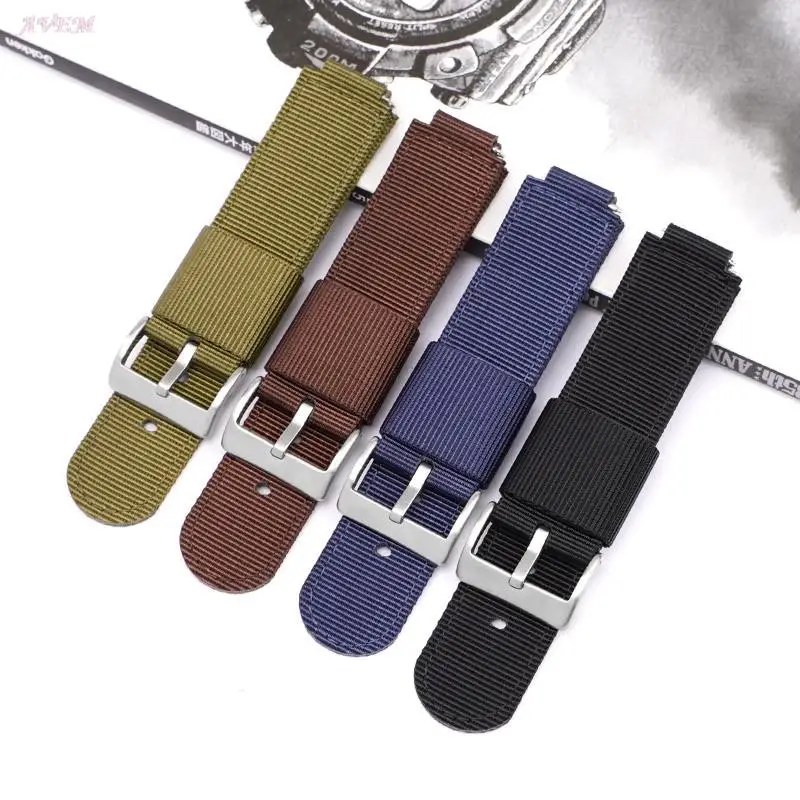 16mm 18mm Nylon Canvas Strap for Casio G-SHOCK GM-110 GM-2100 GA-900 700 AQ-S810 Men Replacement Waterproof Watch Band Bracelet