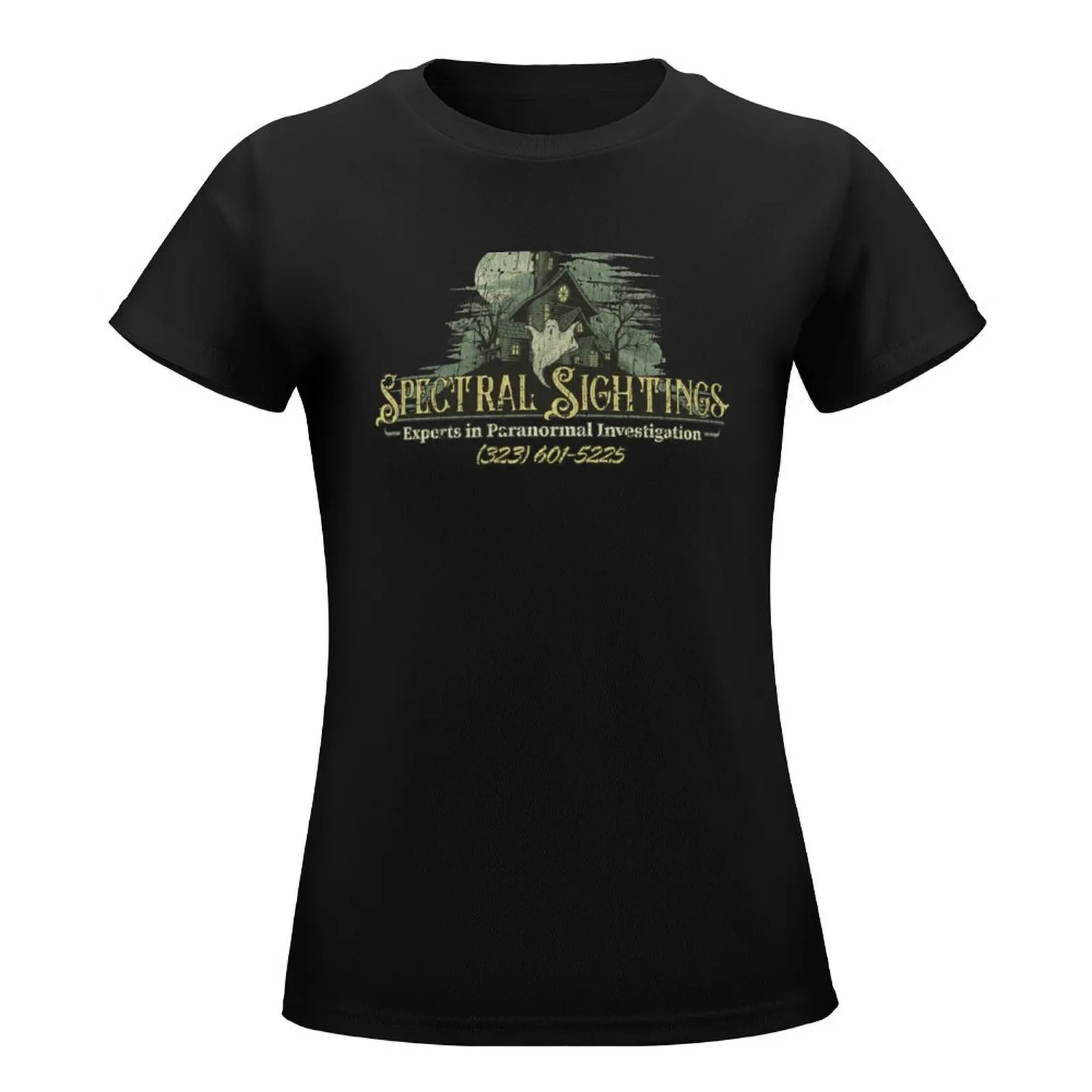 Spectral Sightings T-Shirt shirts graphic tees vintage clothes cute tops lady clothes workout shirts for Women loose fit