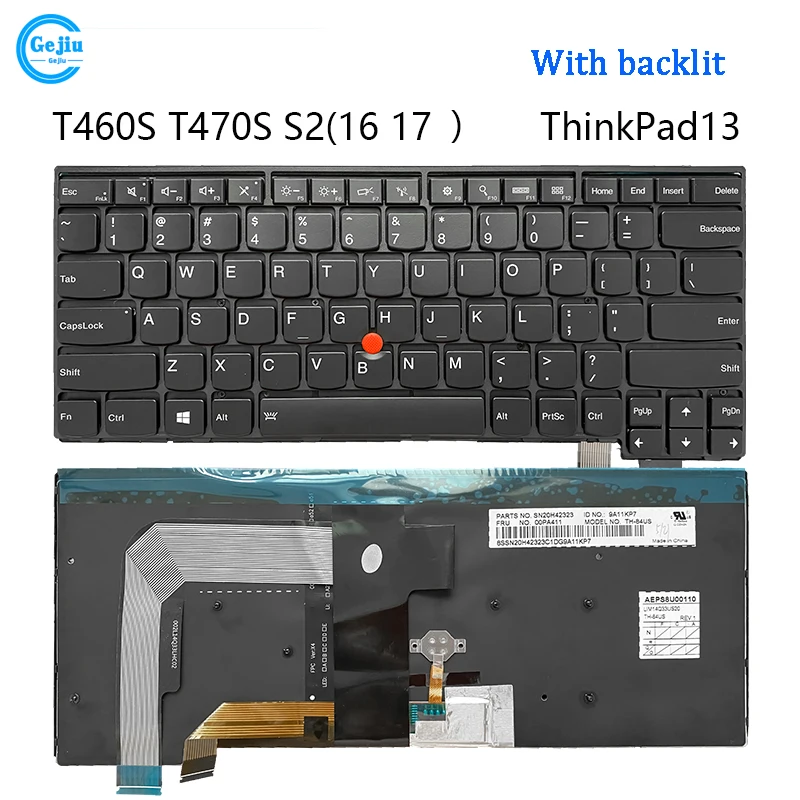 New Laptop Keyboard For Lenovo Thinkpad13 T460S T470S S2(16-17)