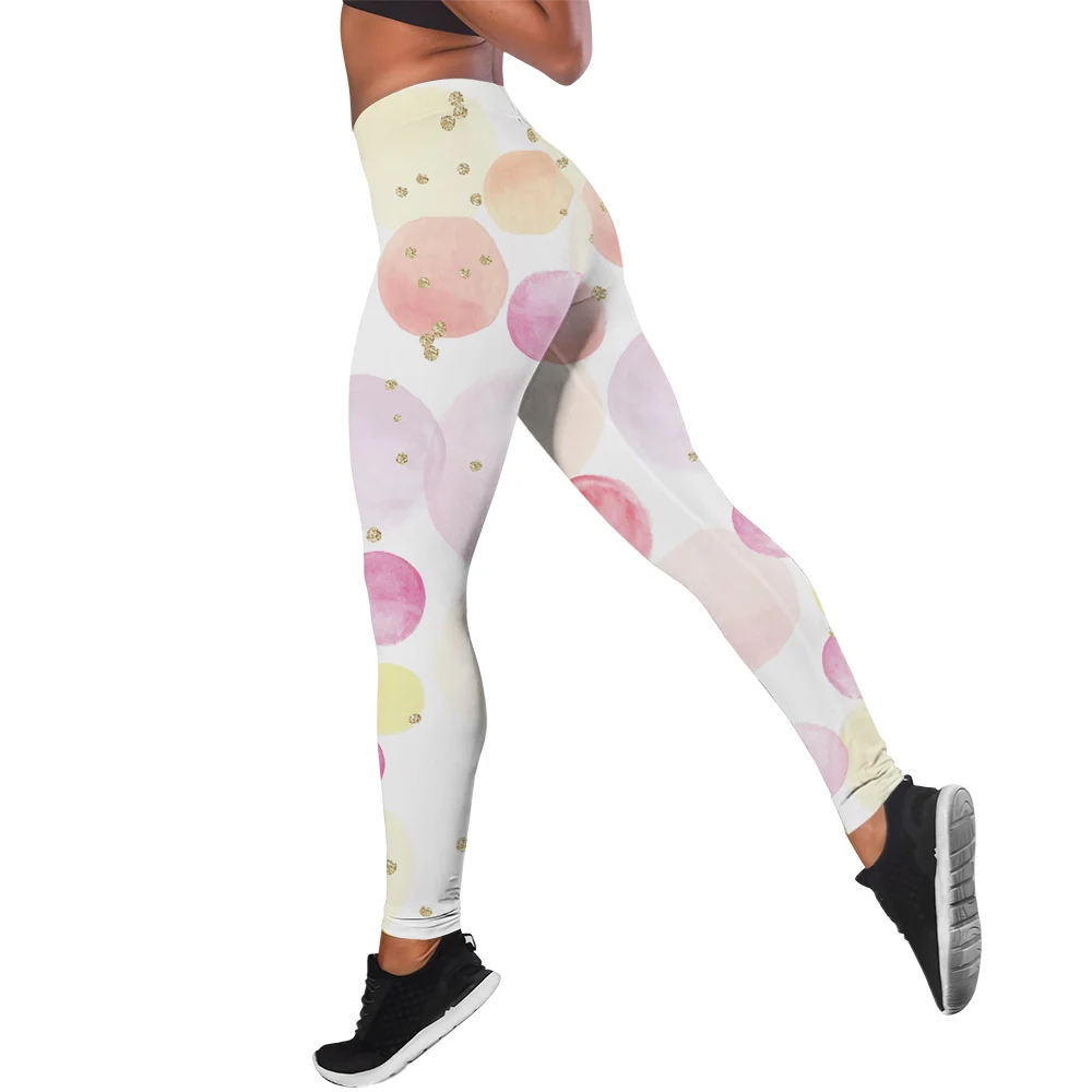 MSIEESO Fashion Women Leggings Colorful Art Oil Paint 3D Printed Legging Indoor Outdoor Yoga Pants Jogging Fitness Sportswear