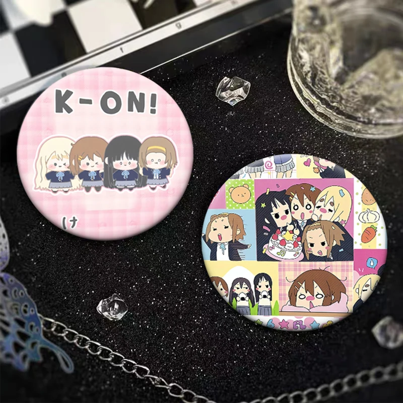 Cute Anime Girl Brooches Anime K-on! Badge Hirasawa Yui Akiyama Mio Kotobuki Tsumugi Nakano Azusa Tainaka Ritsu Lapel Pins Gifts