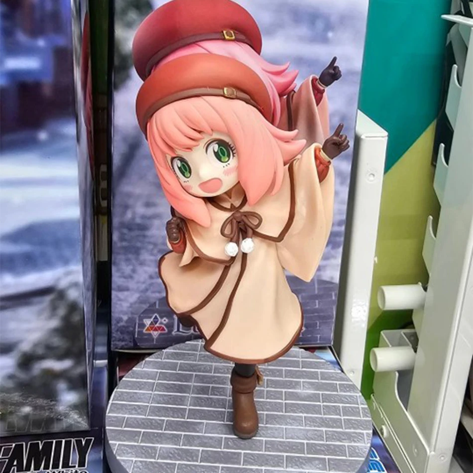 2026 Neue Anime Spy X Family CODE: Weiß 14 cm Spielzeug PVC Anya Winterkleidung Detektivbild Desktop-Dekorationen Süßes Geschenk für Kinder – Detail 6