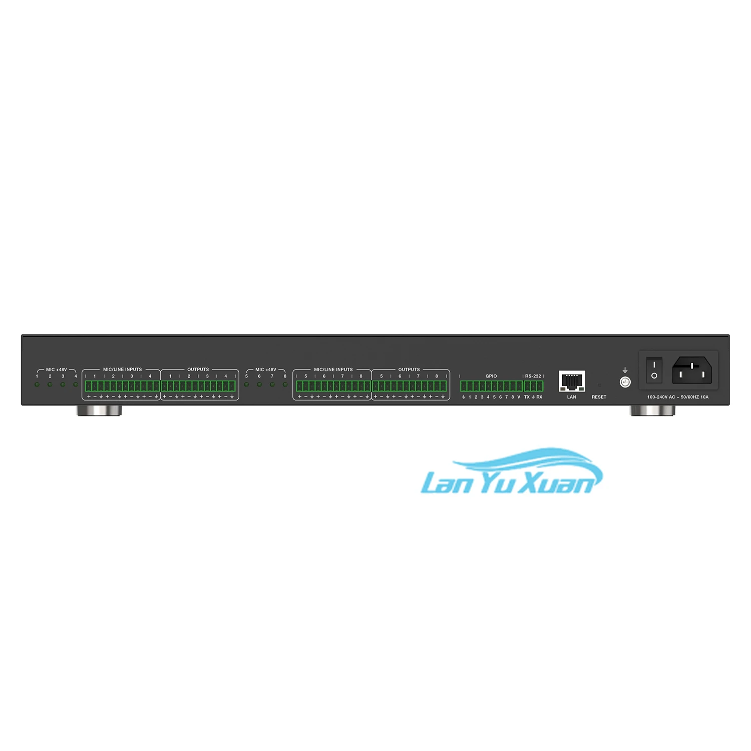 2026 8x8 Digital Audio Processor DSP Audio Processor 8-ch Balanced MIC/linear Inputs and 8-ch Balanced Linear Outputs