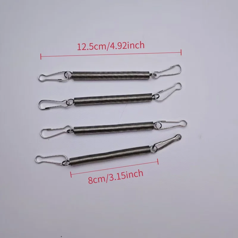4 Pcs Metal Fixing Springs, Pet Cage Fasteners for Bird Parrot Rabbit Hamster, Secure Water Feeder & Water Dispenser, Multi-use