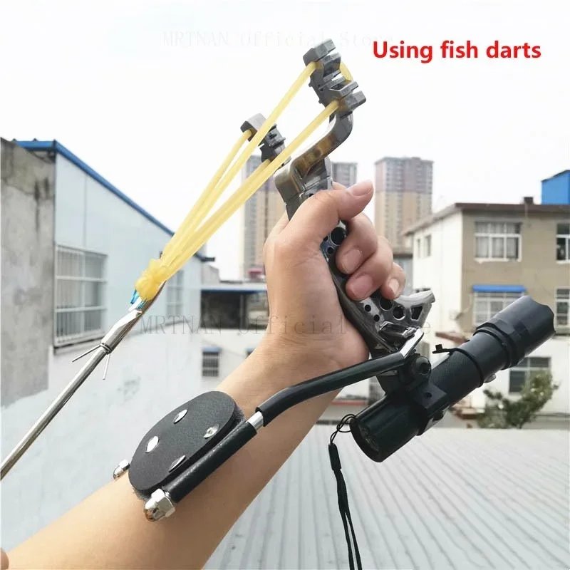 Powerful Multi-function Archery Bowfishing Shooting Fish Slingshot Catapult Arrow Darts Hunting Bow Fishing Sling Shot Arrow Kit