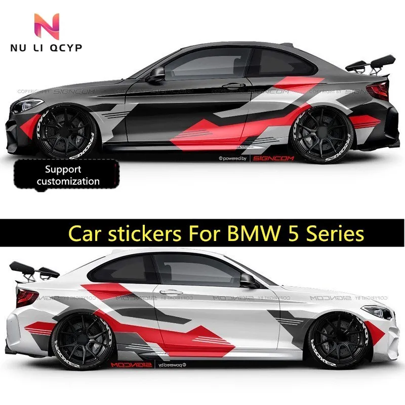 

2pcs New Car Stickers Vinyl Body Decorative Car Decal Accessories FOR BMW 3 Series 520 523 525 530