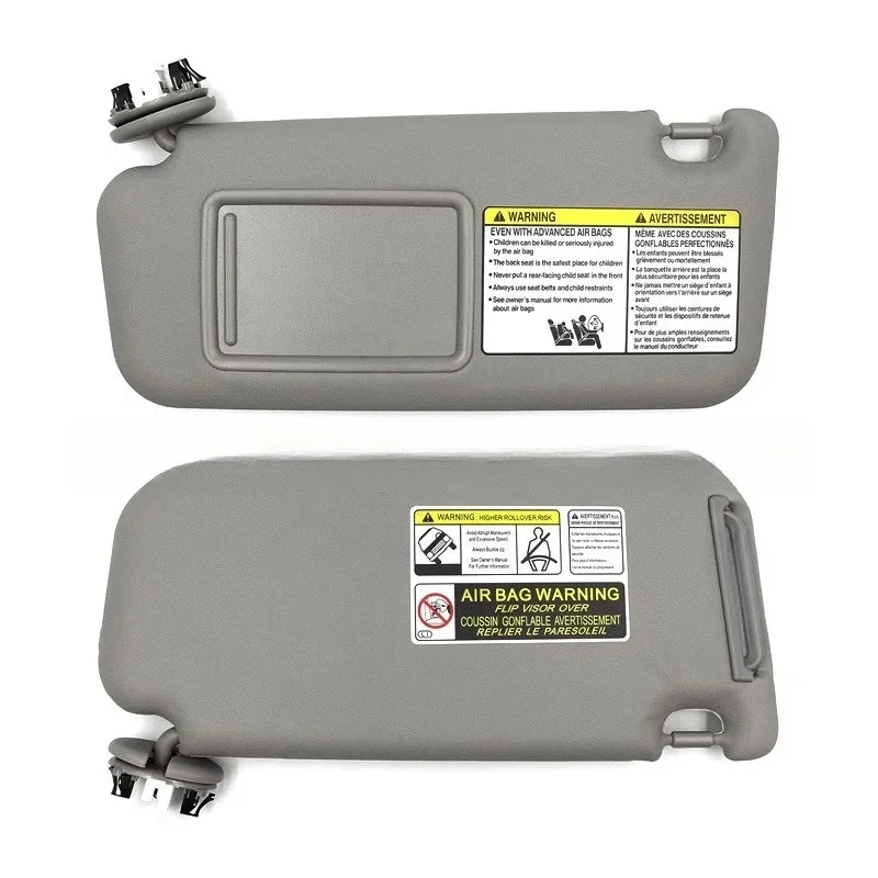 

For RAV4 Corolla 2006 - 2013 with Mirror Grey Beige Sun Shade Left Right Driver Passenger Side Car Interior Sun Visor