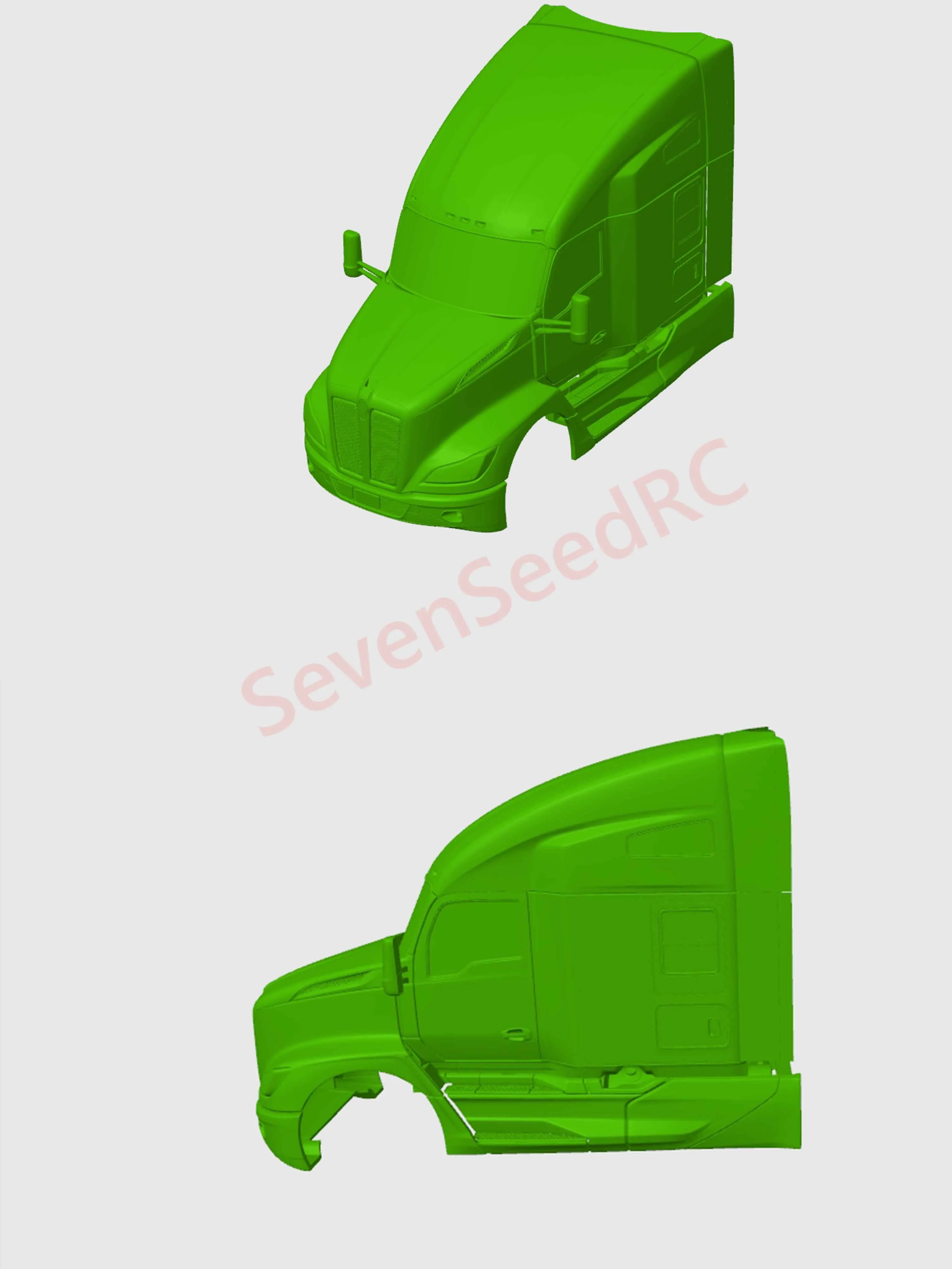 Drukowany 3D Ciężarówka KENWORTH T680 NG 76 INC1/14 Fmx Statyczny Model Dot JDM Tamiya Lesu Lxy Scaleclub SCX10 trx6 Crossrc nt jt4