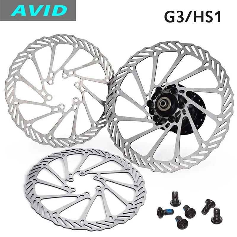 2PC MTB Bicycle Disc AVID Brake rotor Stainless Steel 6 Bolts Brake Disc 160MM 180MM 203MM Bike Disc Brake For Shimano Bike part