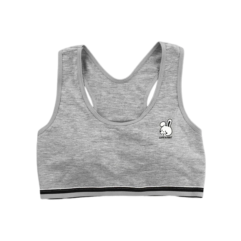1PC Cotton Sports Training Bra for Teenage Girls Comfortable Undergarment for High School Students Ages 8-16 Sports Bra