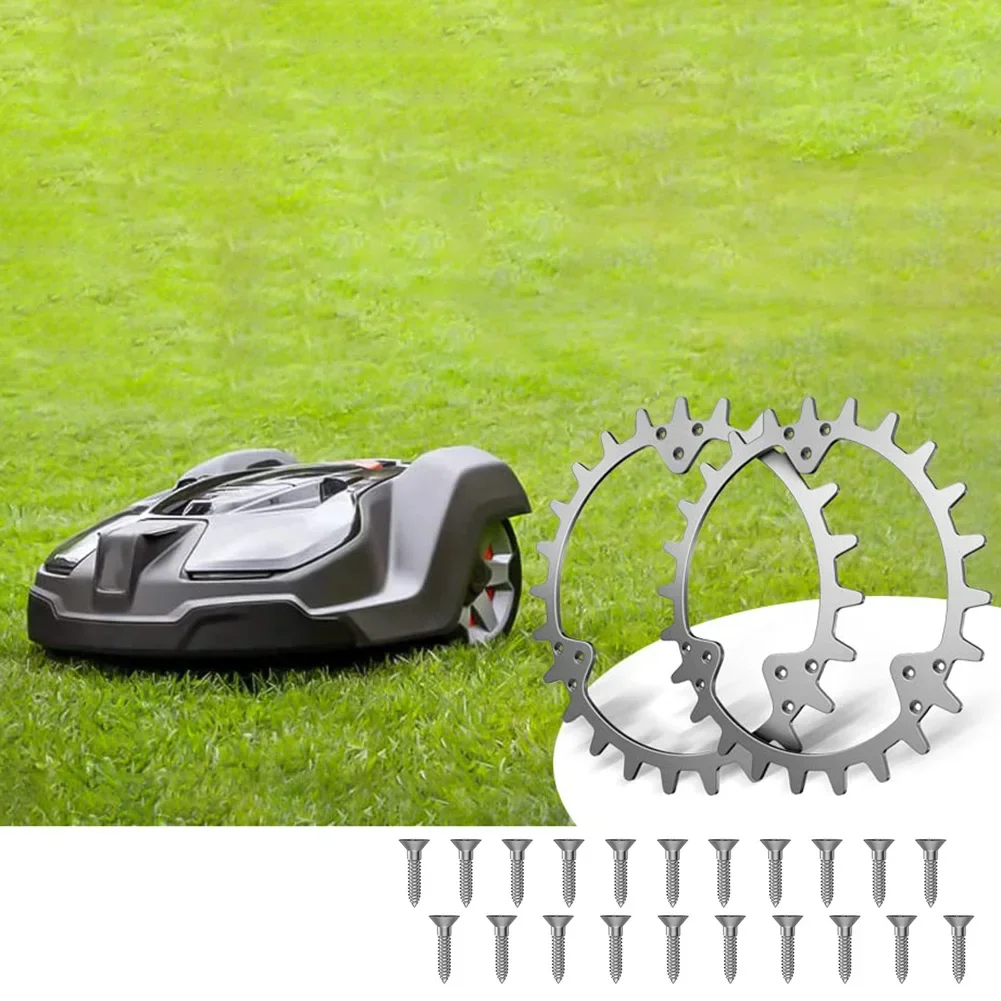 

23pcs/set Robotic Lawnmower Spikes For Husqvana 320 330X 420 430X 440 450X Traction Wheel Spikes With Stainless Steel Screws